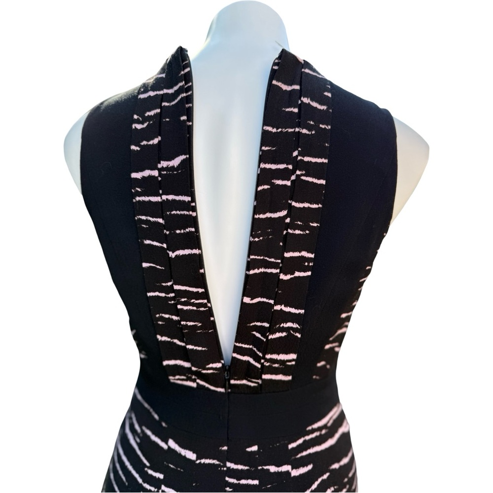 Rebecca Taylor NWOT Colorblock Panel Skater Dress Brushstroke Print Size 2 - Picture 5 of 9